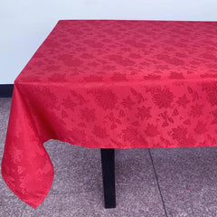 Polyester Tablecloth Christmas Fitted Tablecloth For Harvest Xmas Holiday Winter