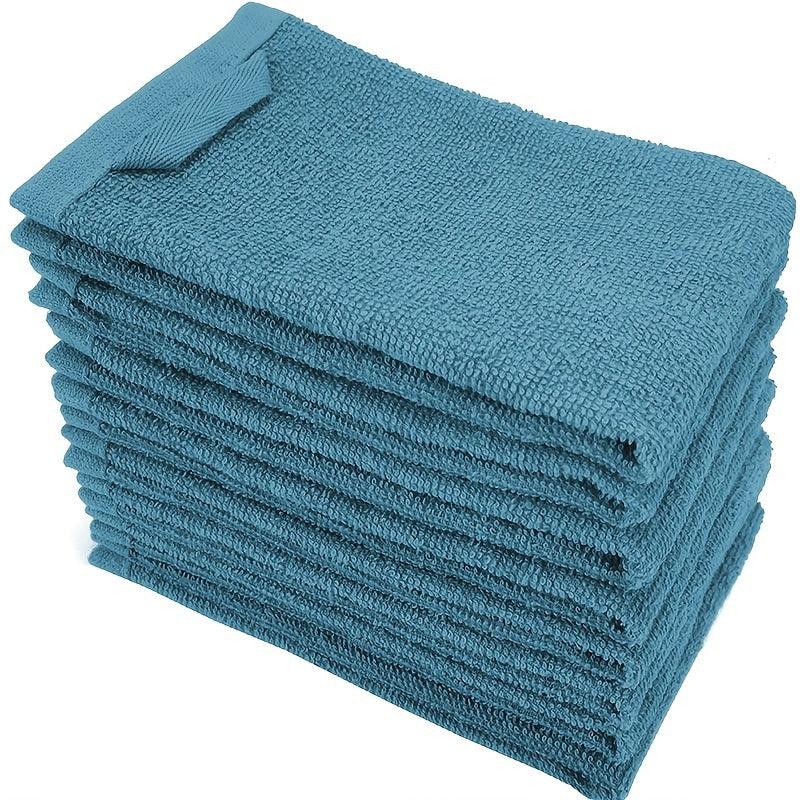 8pcs Plaid Dishcloths Soft Cleaning Rag Reusable Lightweight Absorbent