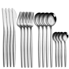 16pcs Stainless Steel Cutlery Set for Home & Restaurant Use