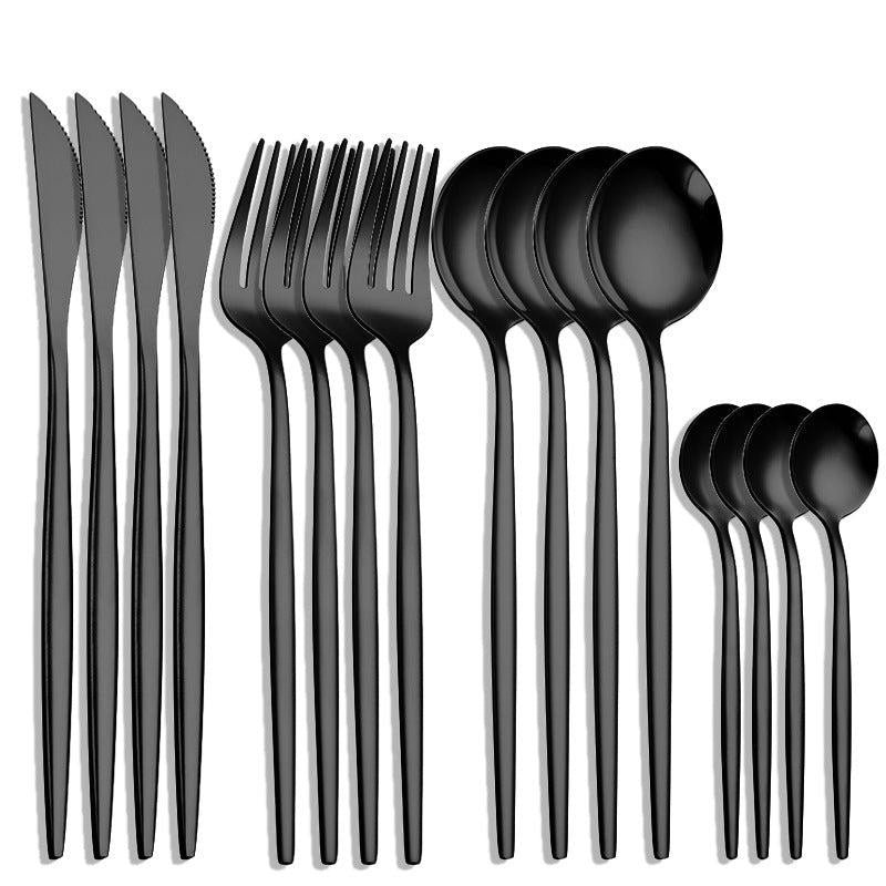 16pcs Stainless Steel Cutlery Set for Home & Restaurant Use
