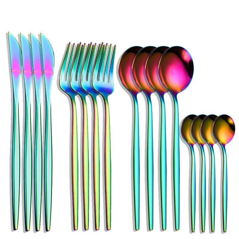 16pcs Stainless Steel Cutlery Set for Home & Restaurant Use