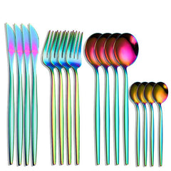 16pcs Stainless Steel Cutlery Set for Home & Restaurant Use