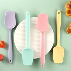 5pcs/6pcs Silicone Spatulas & Brush Baking Set