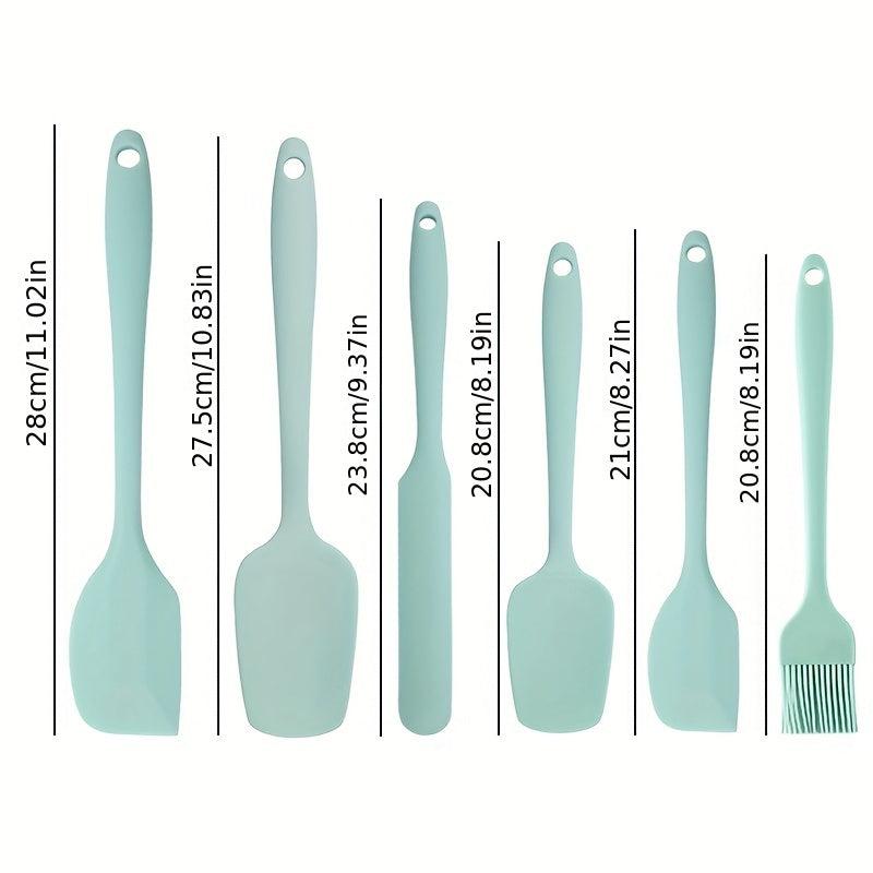 5pcs/6pcs Silicone Spatulas & Brush Baking Set