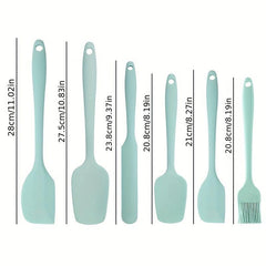5pcs/6pcs Silicone Spatulas & Brush Baking Set