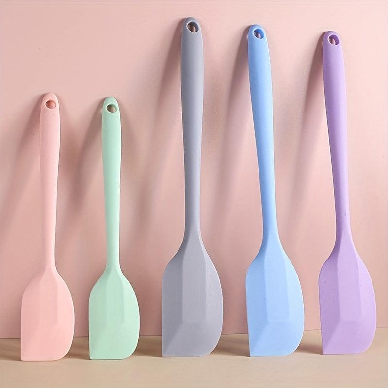 5pcs/6pcs Silicone Spatulas & Brush Baking Set
