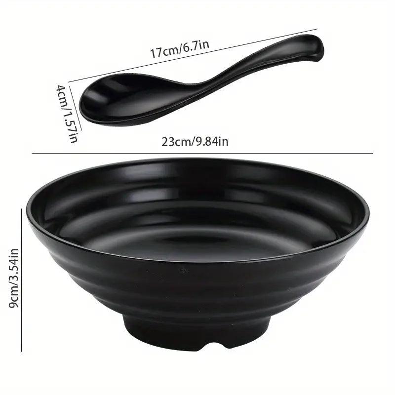 2pcs Bowl Set Dishwasher & Microwave Safe Pho Thai Miso Udon Bowl Set