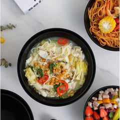 2pcs Bowl Set Dishwasher & Microwave Safe Pho Thai Miso Udon Bowl Set