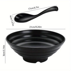 2pcs Bowl Set Dishwasher & Microwave Safe Pho Thai Miso Udon Bowl Set