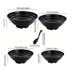 2pcs Bowl Set Dishwasher & Microwave Safe Pho Thai Miso Udon Bowl Set