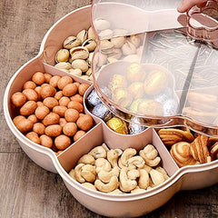 Candy Servers Snack Storage Box 6 Compartment Clear Organizer