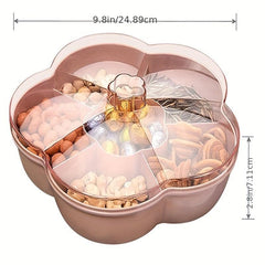 Candy Servers Snack Storage Box 6 Compartment Clear Organizer