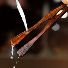 High Temp Wooden Food Tong for Steak BBQ Salad Dessert