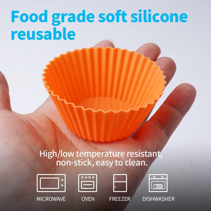 40pc Silicone Muffin Cup Set with Food Paddles & Lunch Accessories