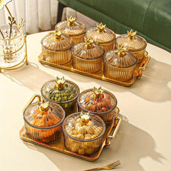 Chip And Dip Serving Set With Tray Snack Candy Platter