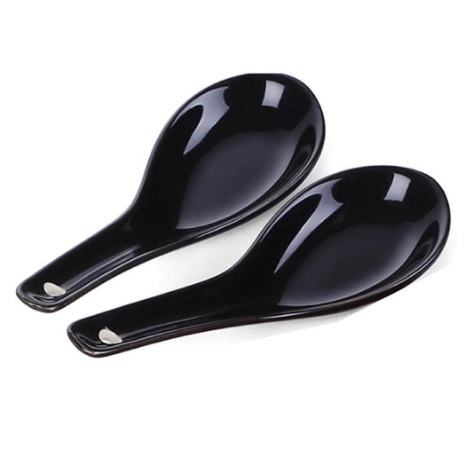 6pcs 13 46 Cm Ceramic Soup Spoon Set for Appetizer Cereal Ramen Dessert
