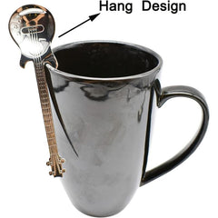 4PCS Guitar Coffee Spoons Set Stainless Steel Dessert Teaspoons