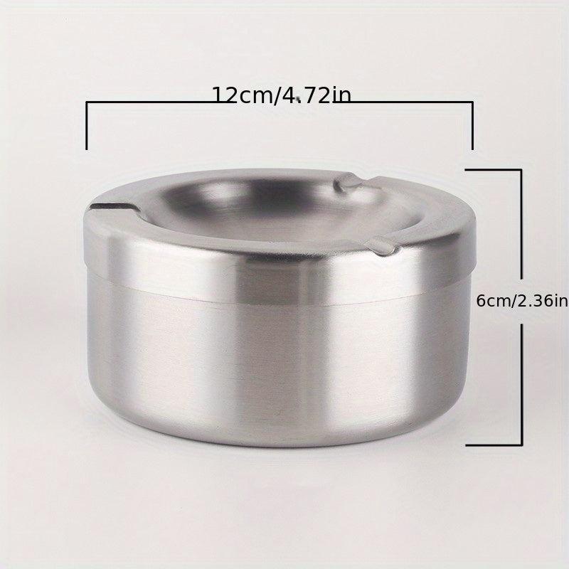 Stainless Steel Windproof Ashtray for Outdoor Smoking