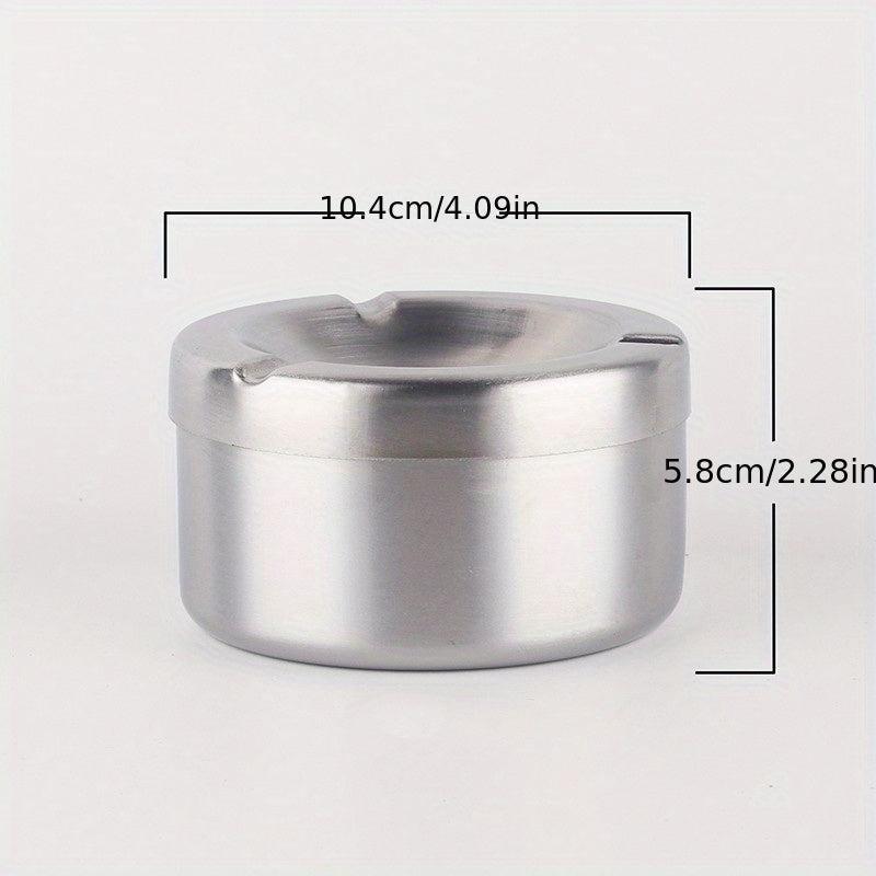Stainless Steel Windproof Ashtray for Outdoor Smoking