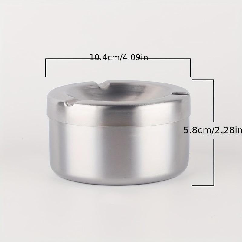 Stainless Steel Windproof Ashtray for Outdoor Smoking