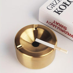 Stainless Steel Windproof Ashtray for Outdoor Smoking