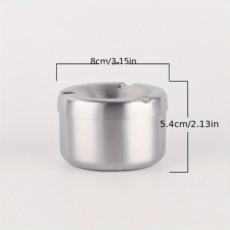 Stainless Steel Windproof Ashtray for Outdoor Smoking