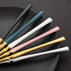24pcs Stainless Steel Cutlery Set for Dining, Steak, Dessert, Kitchen