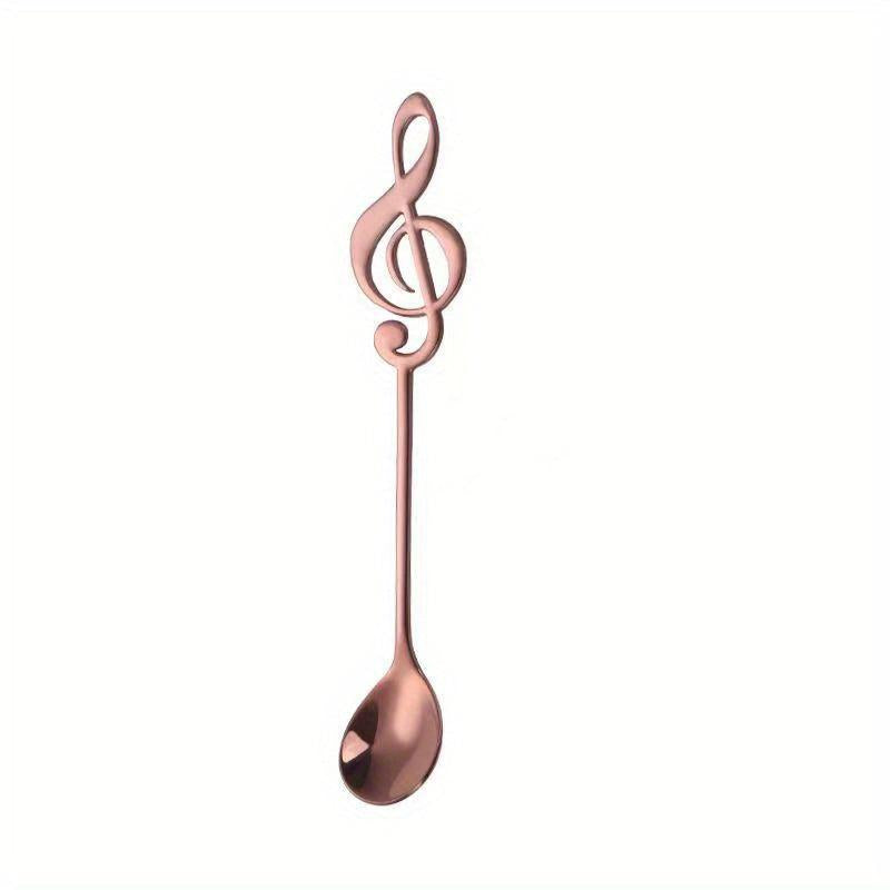 304 Stainless Steel Music Note Coffee Spoon Bar Ice Tea Dessert Soup Table Spoon
