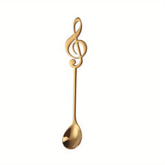 304 Stainless Steel Music Note Coffee Spoon Bar Ice Tea Dessert Soup Table Spoon