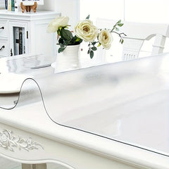 1pc PVC Square Tablecloth Table Protector Clear Plastic Table Protector Cover