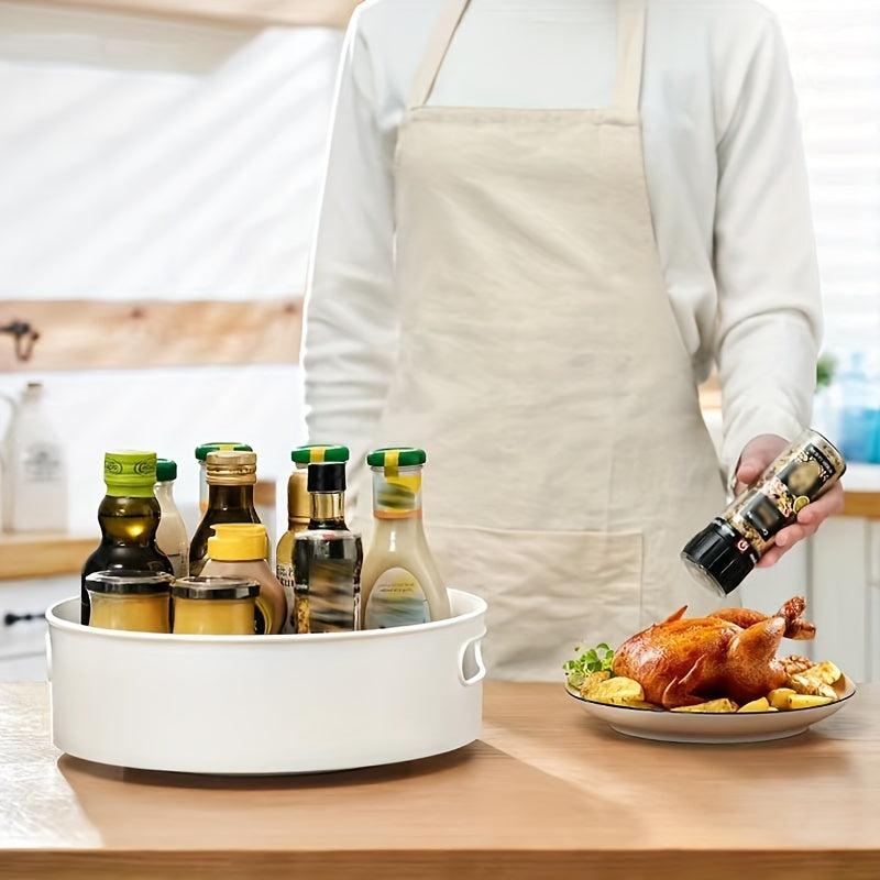 Rotating Kitchen Spice Rack with Convenient Countertop Storage