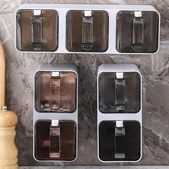 1pc Wall Mounted Seasoning Jar Bottle