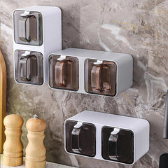 1pc Wall Mounted Seasoning Jar Bottle