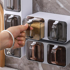 1pc Wall Mounted Seasoning Jar Bottle