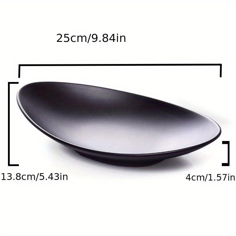 Melamine Frosted Oval Plate Sushi Plate Hot Pot Barbecue Plate Cold Dish Plate