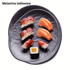 Melamine Frosted Oval Plate Sushi Plate Hot Pot Barbecue Plate Cold Dish Plate