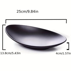 Melamine Frosted Oval Plate Sushi Plate Hot Pot Barbecue Plate Cold Dish Plate