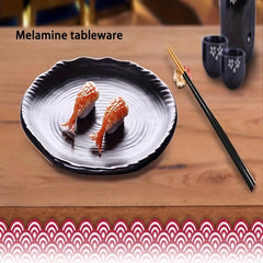 Melamine Frosted Oval Plate Sushi Plate Hot Pot Barbecue Plate Cold Dish Plate