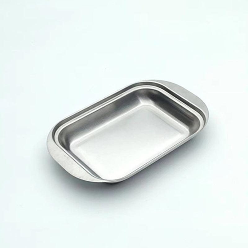 Stainless Steel Butter Dish and Cheese Box with Lid