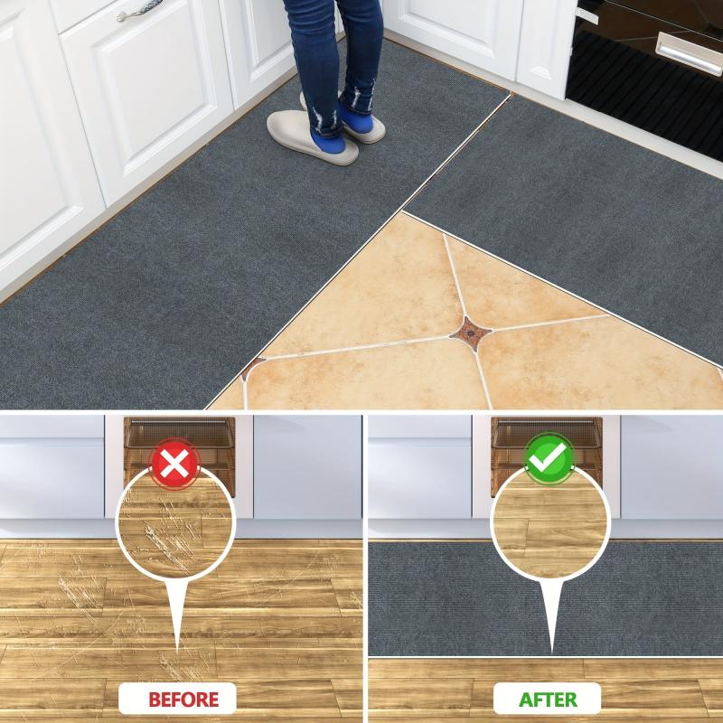 Modern Solid Floor Mat Soft Non-slip Water-absorbent Stain-resistant Area Mat
