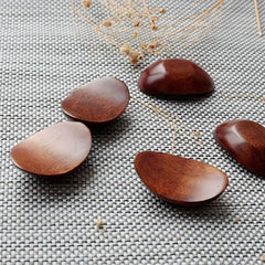 5pcs Nanmu Wooden Chopsticks Holder Retro and Environmentally Friendly