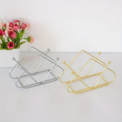 Nordic Vertical Iron Paper Towel Rack Stylish Desktop Paper Towel Holder