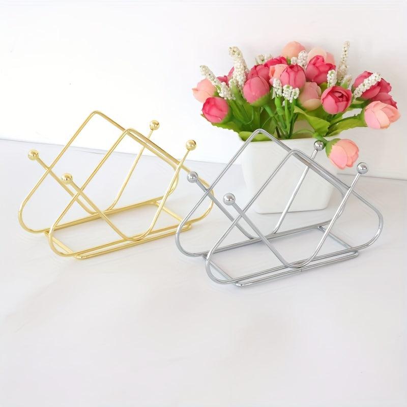 Nordic Vertical Iron Paper Towel Rack Stylish Desktop Paper Towel Holder