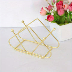 Nordic Vertical Iron Paper Towel Rack Stylish Desktop Paper Towel Holder
