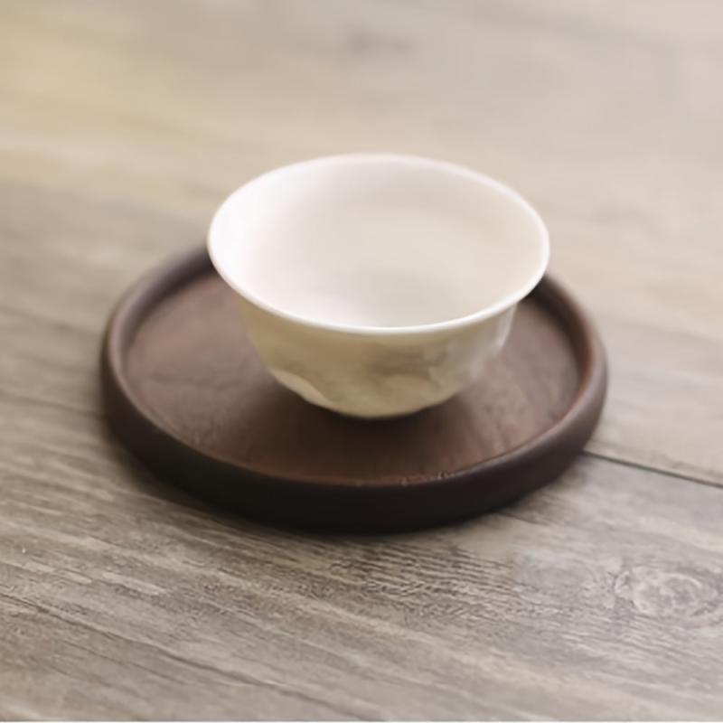 2pcs Wooden Coaster Set for Tea & Coffee, Heat Insulation Mats