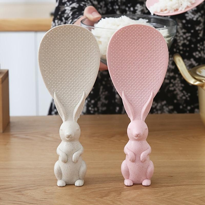 Rabbit Rice Spoon Standable Non-stick Rice Serving Spoon