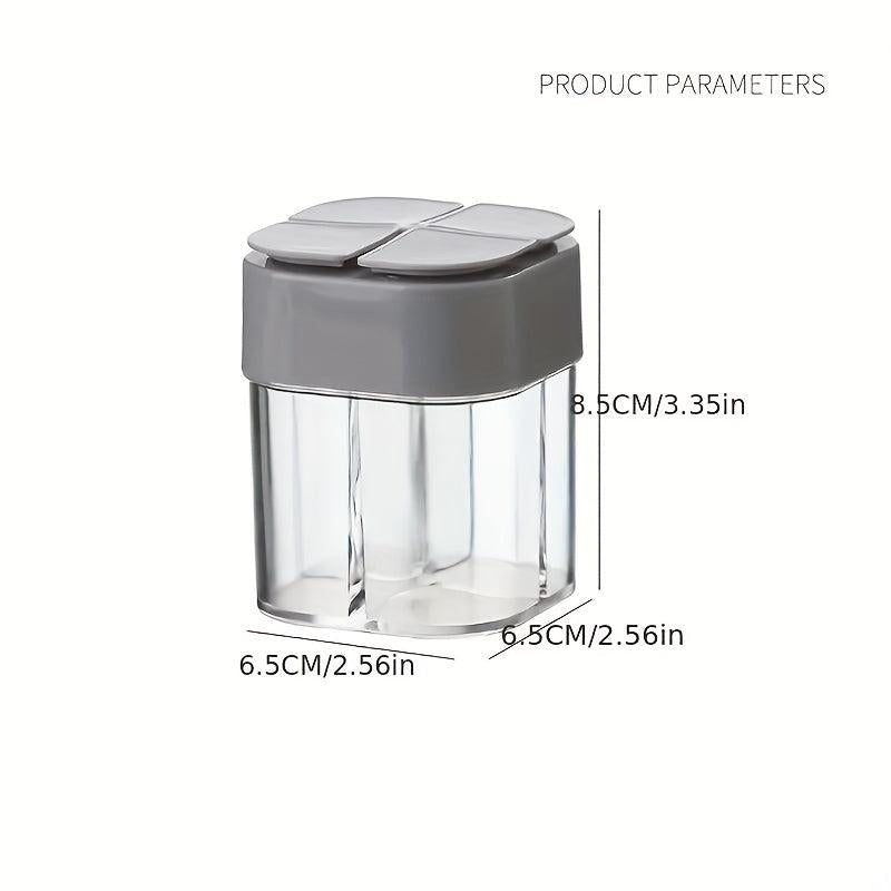 4in1 Seasoning Bottle Spice Shakers MSG Salt Pepper Storage