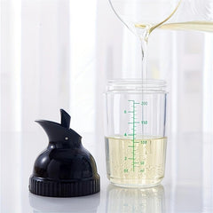 Leak Proof Salad Dressing Shaker Glass Jar Lid Essential Kitchen