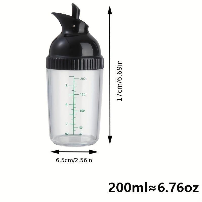 Leak Proof Salad Dressing Shaker Glass Jar Lid Essential Kitchen
