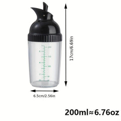 Leak Proof Salad Dressing Shaker Glass Jar Lid Essential Kitchen